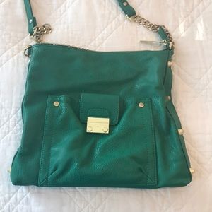 Green crossbody purse